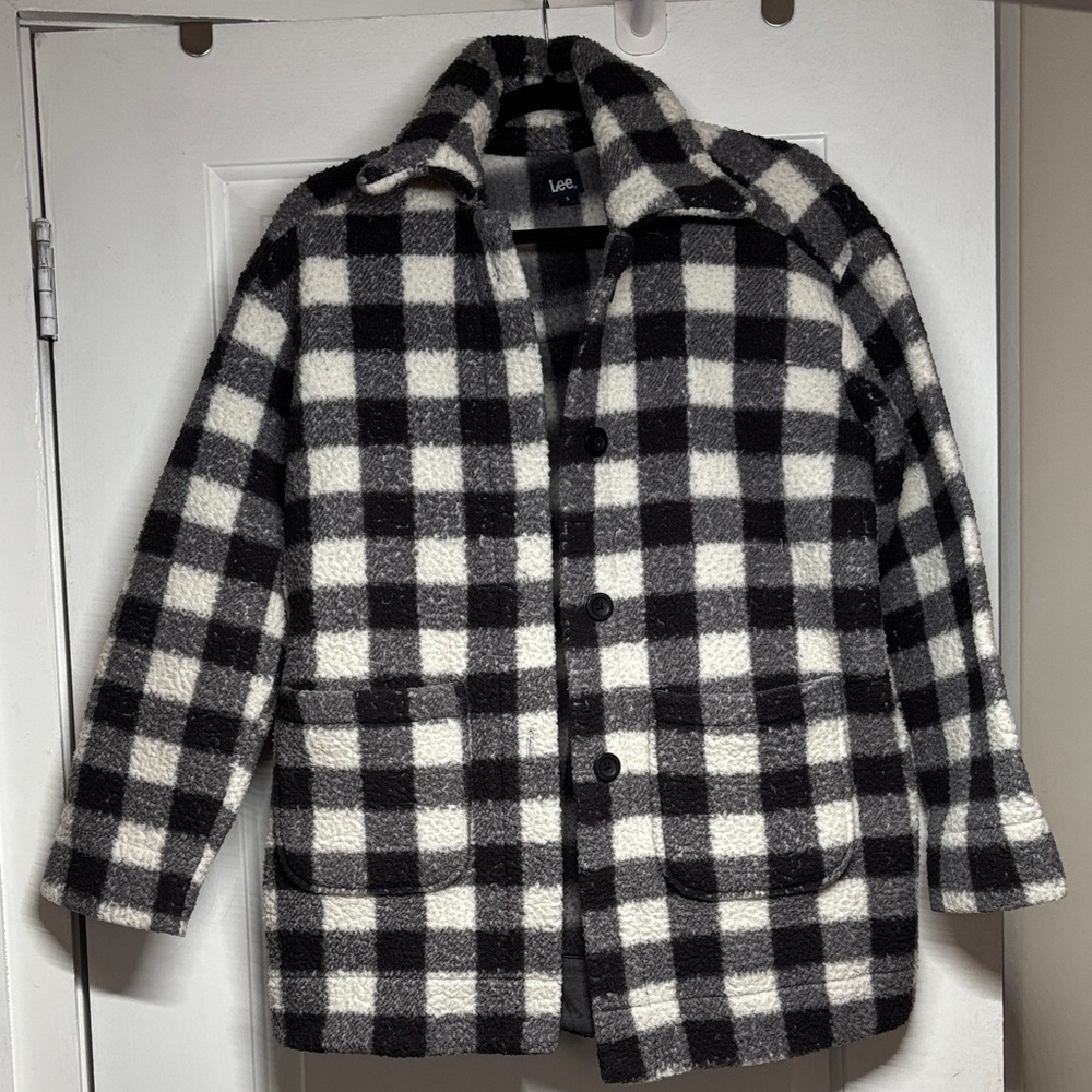 Vintage Lee Fleece Gingham Shacket